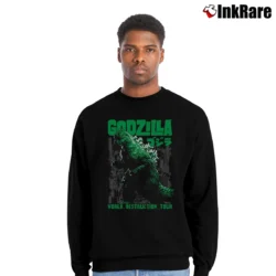 Men’s Godzilla World Destruction Tour Graphic Crewneck Sweatshirt in black | Cozy Fabric, Clean Style