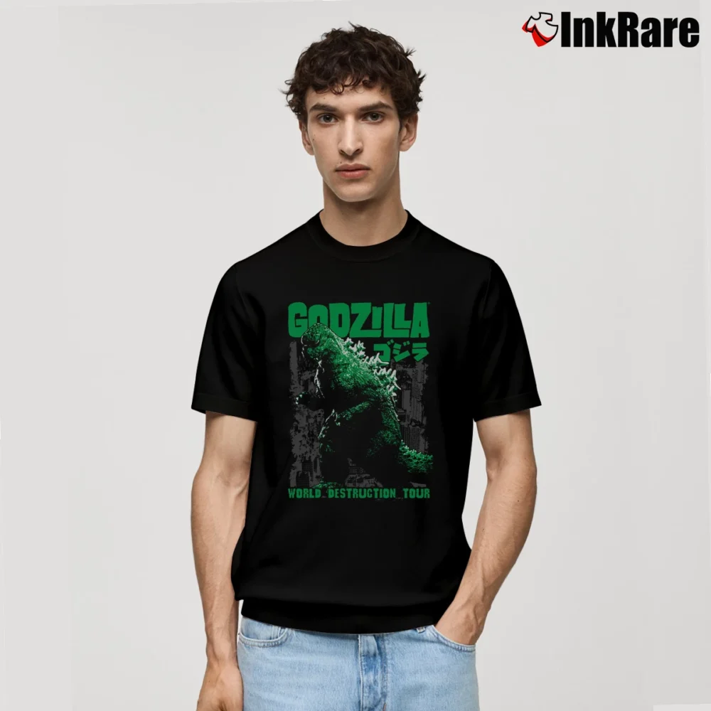 Men’s Godzilla World Destruction Tour Classic T-Shirt in black | Soft, Breathable Everyday Wear