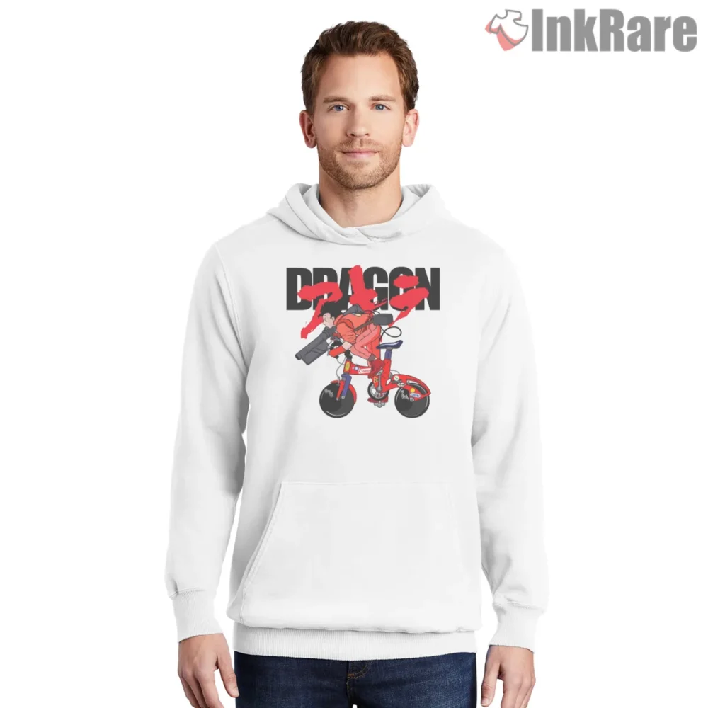 Gohan Neo City Bike Hero Tribute Shirt on white hoodie for men graphic tee