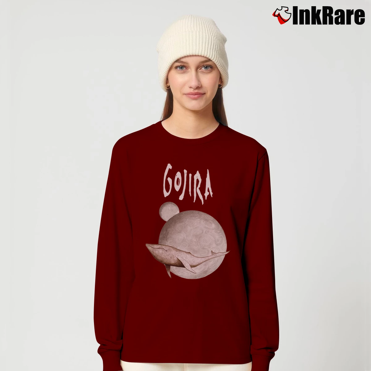 Women’s Gojira Sleeveless Band Graphic Long-Sleeve Top in maroon | Sleek, Versatile, All-Season