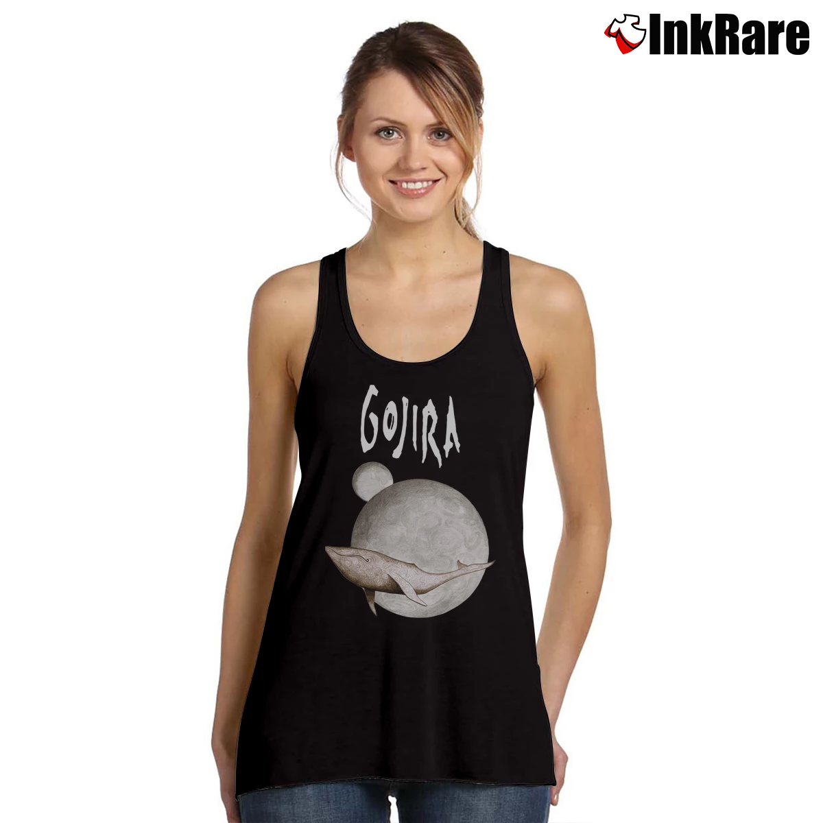 Women’s Gojira Sleeveless Band Graphic Tank Top in black | Lightweight, Movement-Friendly