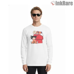 Goku And Krillin Naptime Crossover Shirt on white long sleeve shirt for men graphic tee