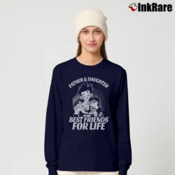 Women’s Goku And Vegeta Father Daughter Super Saiyan Long-Sleeve Top in navy | Sleek, Versatile, All-Season