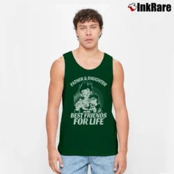 Men’s Goku And Vegeta Father Daughter Super Saiyan Tank Top in forest green | Breathable, Active-Friendly Design