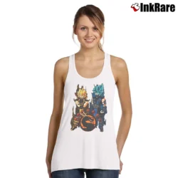 Women’s Goku And Vegeta Mortal Kombat Mashup Tank Top in white | Lightweight, Movement-Friendly