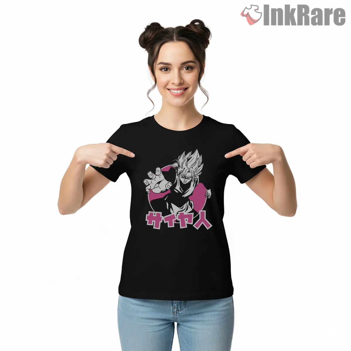 Goku Black Neon Poster Style Short Sleeve Black Goku Black Neon Poster Style Shirt on black short sleeve shirt for women graphic tee