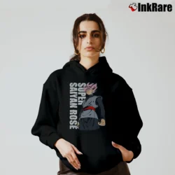 Women’s Goku Black Super Saiyan Rose Dragon Ball Super Cozy Hoodie in black | Warm, Structured, Stylish