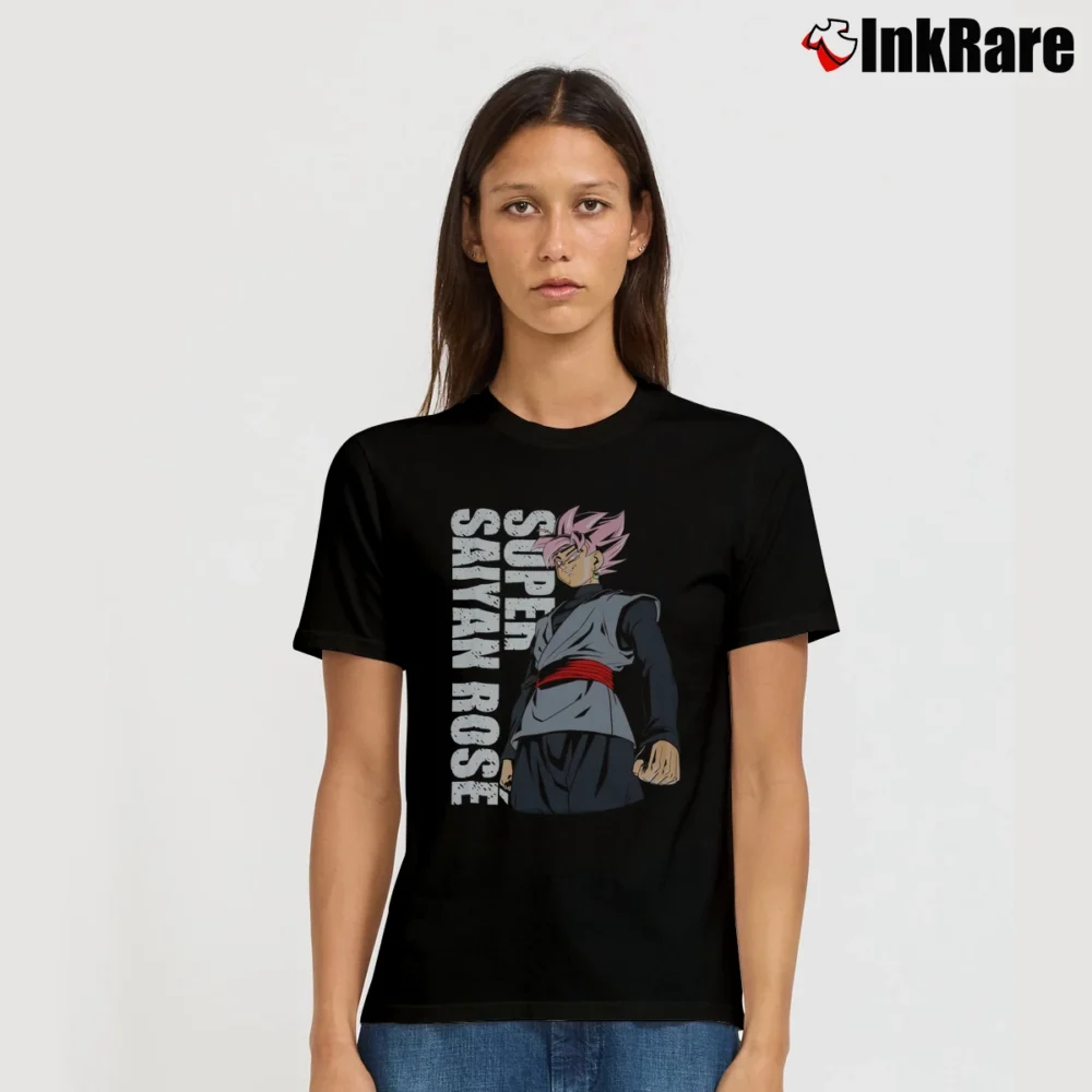 Women’s Goku Black Super Saiyan Rose Dragon Ball Super Signature T-Shirt in black | Soft, Flattering Fit