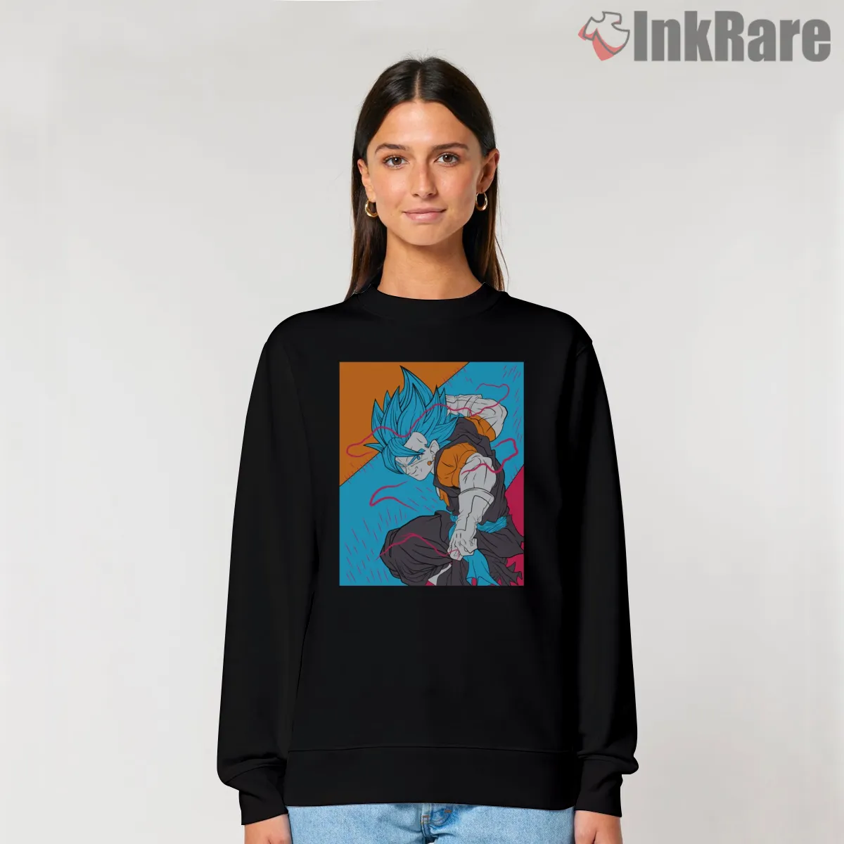Goku Blue Dynamic Panel Art Shirt Goku Blue Dynamic Panel Art Shirt on graphic shirt for women graphic tee