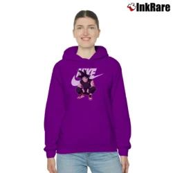 Women’s Goku Dragon Ball Z X Nike Logo Fashion Cozy Hoodie in purple | Warm, Structured, Stylish