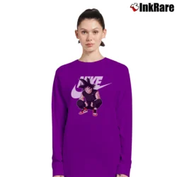 Women’s Goku Dragon Ball Z X Nike Logo Fashion Long-Sleeve Top in purple | Sleek, Versatile, All-Season