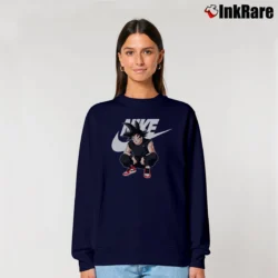 Women’s Goku Dragon Ball Z X Nike Logo Fashion Relaxed Sweatshirt in navy | Soft, Laid-Back Vibe