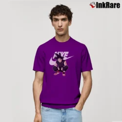 Men’s Goku Dragon Ball Z X Nike Logo Fashion Classic T-Shirt in purple | Soft, Breathable Everyday Wear