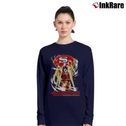 Women’s Goku Genki Dama San Francisco 49ers Mashup Long-Sleeve Top in navy | Sleek, Versatile, All-Season
