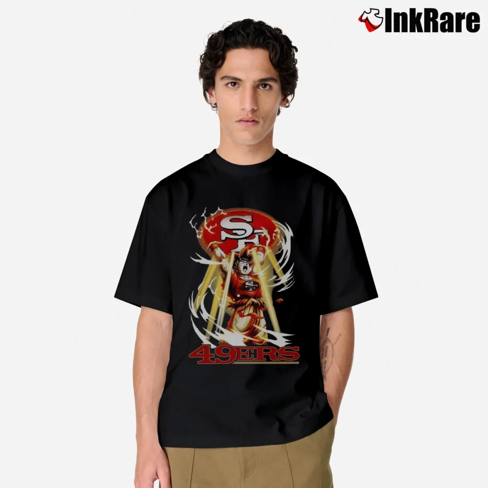 Men’s Goku Genki Dama San Francisco 49ers Mashup Classic T-Shirt in black | Soft, Breathable Everyday Wear