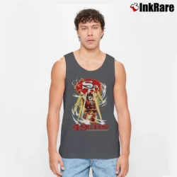 Men’s Goku Genki Dama San Francisco 49ers Mashup Tank Top in charcoal | Breathable, Active-Friendly Design