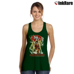 Women’s Goku Genki Dama San Francisco 49ers Mashup Tank Top in forest green | Lightweight, Movement-Friendly