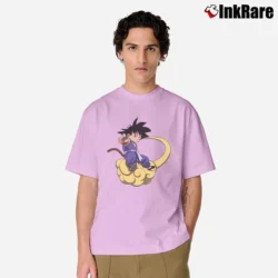 Men’s Goku Smoking Funny Dragon Ball Classic T-Shirt in light pink | Soft, Breathable Everyday Wear