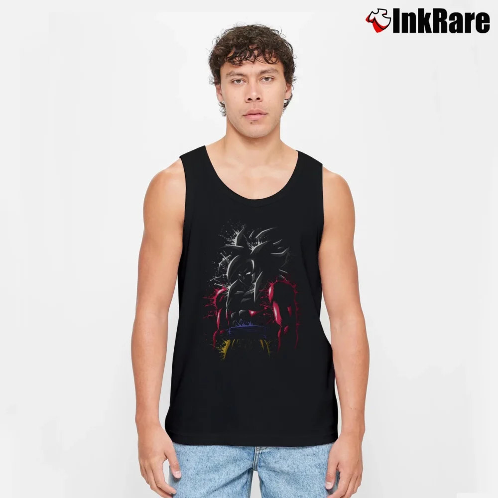Men’s Goku Super Saiyan 4 Dragon Ball GT Tank Top in black | Breathable, Active-Friendly Design