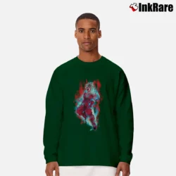 Men’s Goku Super Saiyan Blue Kaioken X10 Dragon Ball Long-Sleeve Shirt in forest green | Sleek, Lightweight, Year-Round Wear