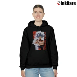 Women’s Goku Ultra Instinct Dragon Ball Super Cozy Hoodie in black | Warm, Structured, Stylish