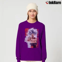 Women’s Goku Ultra Instinct Dragon Ball Super Long-Sleeve Top in purple | Sleek, Versatile, All-Season
