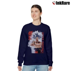 Women’s Goku Ultra Instinct Dragon Ball Super Relaxed Sweatshirt in navy | Soft, Laid-Back Vibe