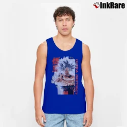 Men’s Goku Ultra Instinct Dragon Ball Super Tank Top in royal blue | Breathable, Active-Friendly Design