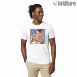 Goku Varsity Jacket Retro Dragon Ball Streetwear Shirt on white short sleeve shirt for men graphic tee