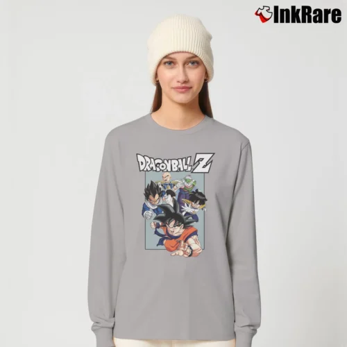 Goku Vegeta Gohan Piccolo Krillin Dragon Ball Z Graphic Women’s Long-Sleeve Top in sport grey – Effortless Layer Women’s Goku Vegeta Gohan Piccolo Krillin Dragon Ball Z Graphic Long-Sleeve Top in sport grey | Sleek, Versatile, All-Season