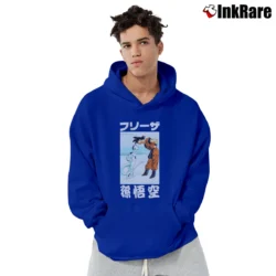Men’s Goku Vs Frieza Dragon Ball Z Battle Pullover Hoodie in royal blue | Cozy, Durable, Modern Fit