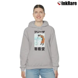 Women’s Goku Vs Frieza Dragon Ball Z Classic Battle Cozy Hoodie in sport grey | Warm, Structured, Stylish