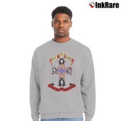 Men’s Golden Girls Guns N Roses Mashup Crewneck Sweatshirt in sport grey | Cozy Fabric, Clean Style