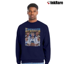 Men’s Golden State Warriors Pat Spencer Crewneck Sweatshirt in navy | Cozy Fabric, Clean Style