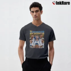 Men’s Golden State Warriors Pat Spencer V-Neck Tee in charcoal | Sharp, Breathable, Everyday Staple