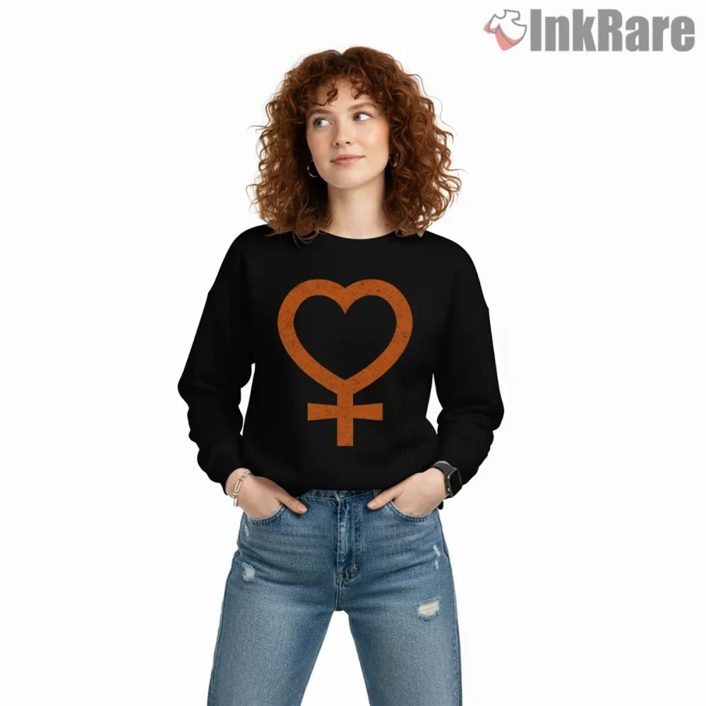 Golden Venus Power Symbol Minimal Shirt on graphic shirt for women graphic tee