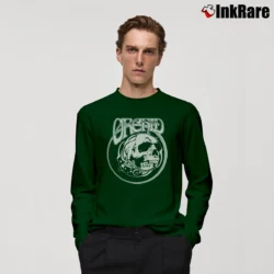 Men’s Goldfish Funny Quotes Orchid Color Long-Sleeve Shirt in forest green | Sleek, Lightweight, Year-Round Wear