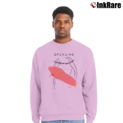Men’s Goldlink 82 Music Graphic Crewneck Sweatshirt in light pink | Cozy Fabric, Clean Style