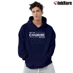 Men’s Golf May The Course Be With You Pullover Hoodie in navy | Cozy, Durable, Modern Fit
