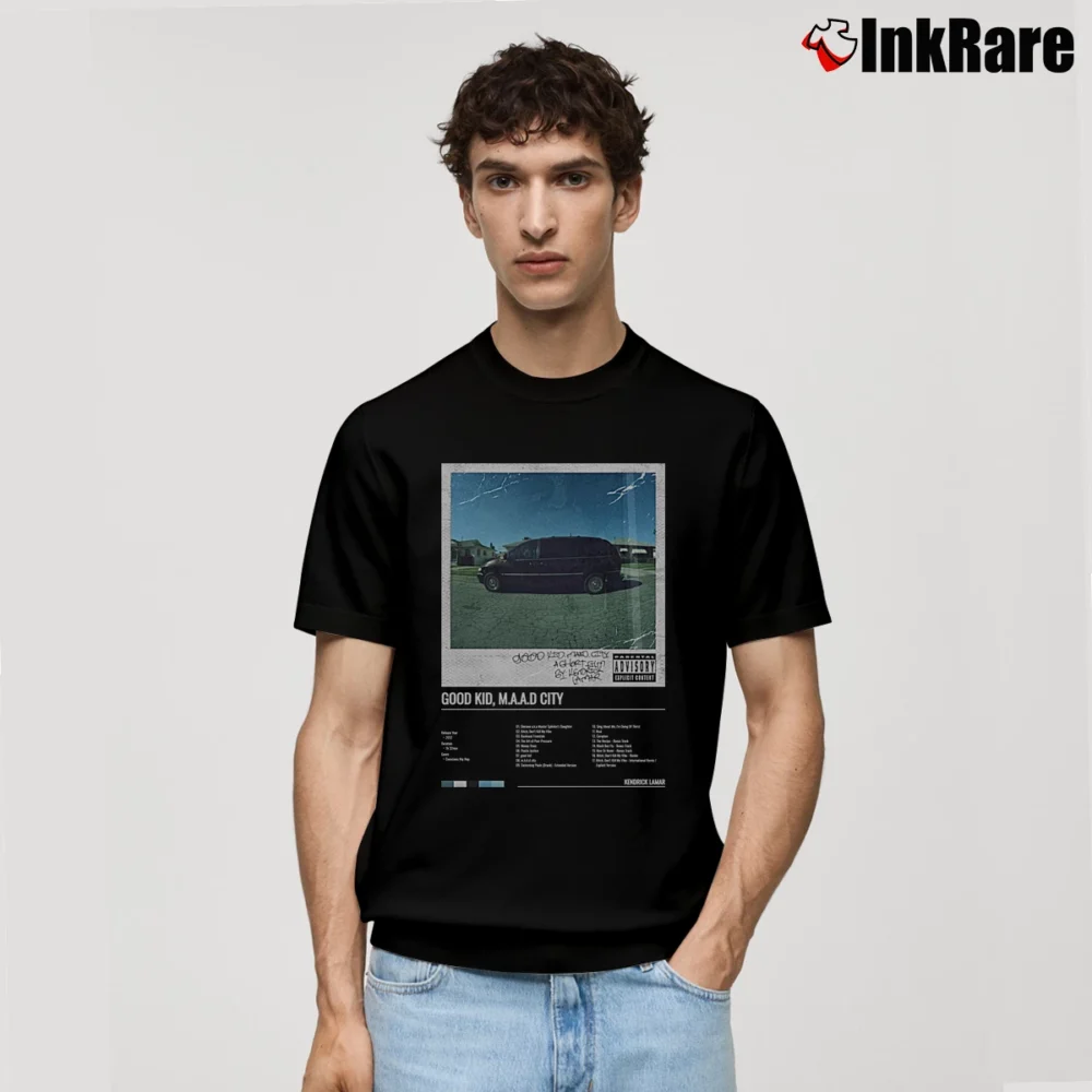 Men’s Good Kid Maad City Album Kendrick Lamar Classic T-Shirt in black | Soft, Breathable Everyday Wear