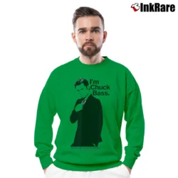 Men’s Gossip Girl Chuck Bass Crewneck Sweatshirt in irish green | Cozy Fabric, Clean Style