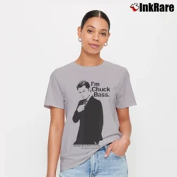 Women’s Gossip Girl Chuck Bass Signature T-Shirt in sport grey | Soft, Flattering Fit