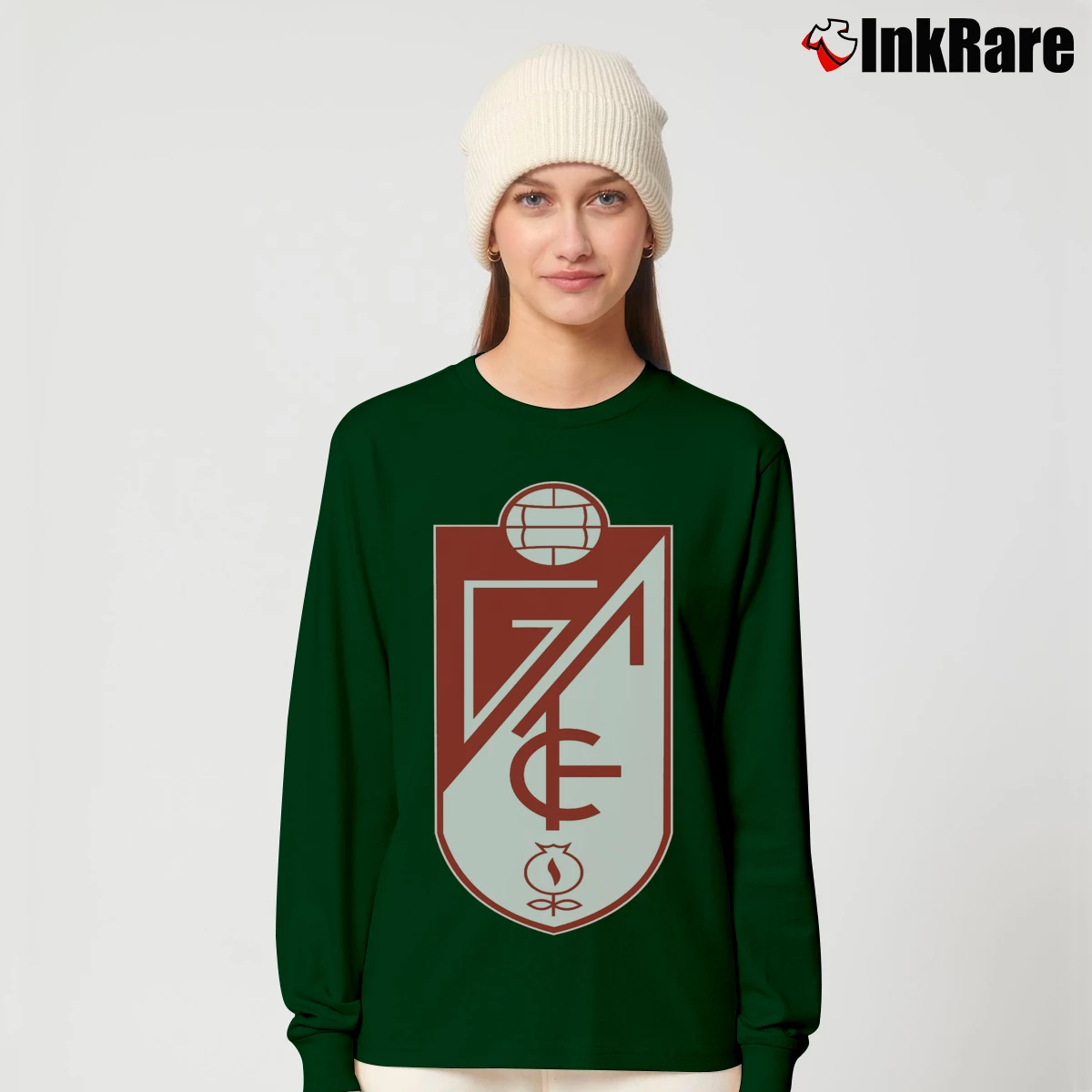 Granada CF Espana Futbol Soccer Women’s Long-Sleeve Top in forest green – Effortless Layer Women’s Granada CF Espana Futbol Soccer Long-Sleeve Top in forest green | Sleek, Versatile, All-Season