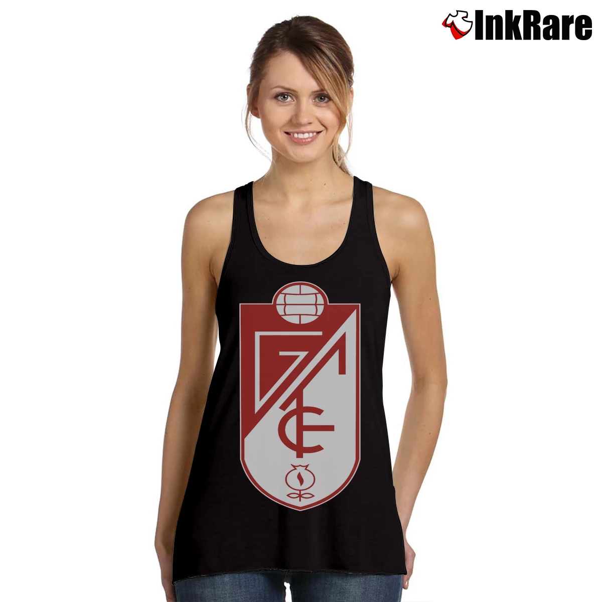 Granada CF Espana Futbol Soccer Women’s Essential Tank in black – Summer Ready Women’s Granada CF Espana Futbol Soccer Tank Top in black | Lightweight, Movement-Friendly