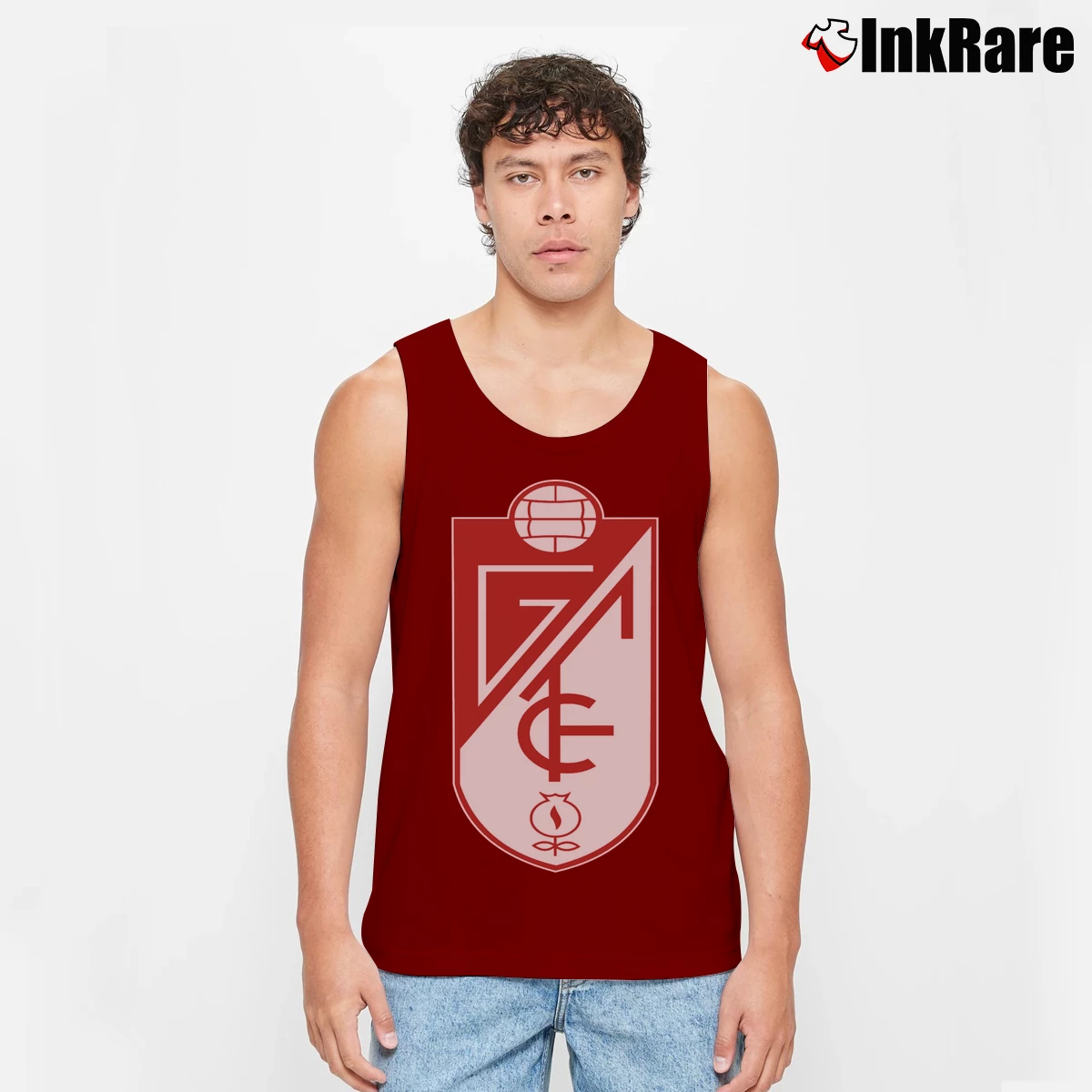 Granada CF Espana Futbol Soccer Men’s Performance Tank in maroon – Lightweight Comfort Men’s Granada CF Espana Futbol Soccer Tank Top in maroon | Breathable, Active-Friendly Design