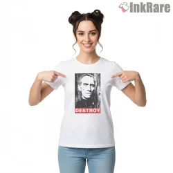 Grand Moff Tarkin Propaganda Style Shirt on white short sleeve shirt for women graphic tee