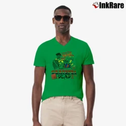 Men’s Grateful Dead 1972 Veneta Oregon Concert Classic Style V-Neck Tee in irish green | Sharp, Breathable, Everyday Staple