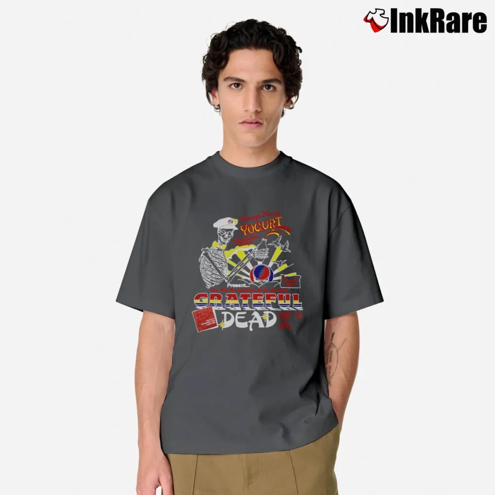 Men’s Grateful Dead 1972 Veneta Oregon Concert For Collectors Classic T-Shirt in charcoal | Soft, Breathable Everyday Wear
