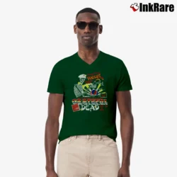 Men’s Grateful Dead 1972 Veneta Oregon Concert For Collectors V-Neck Tee in forest green | Sharp, Breathable, Everyday Staple