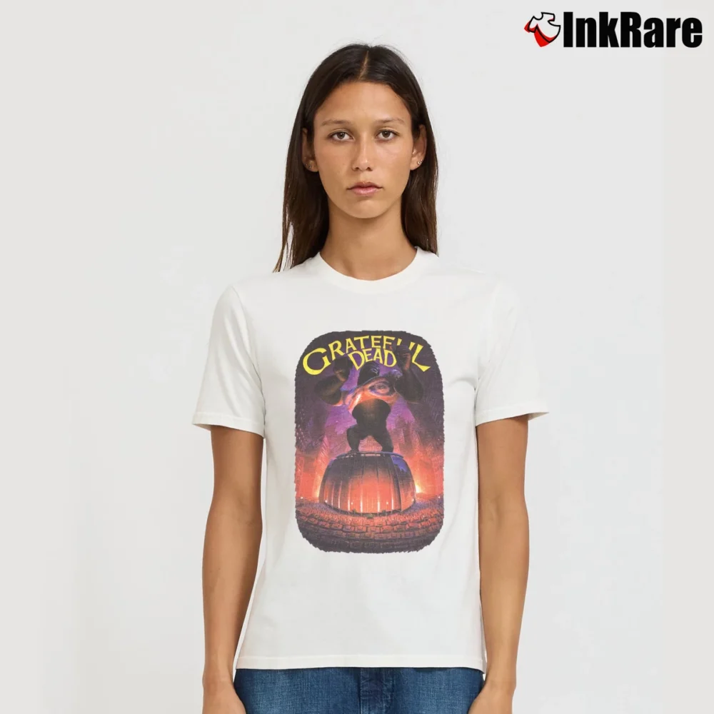 Women’s Grateful Dead 1988 King Kong Madison Square Garden Signature T-Shirt in white | Soft, Flattering Fit